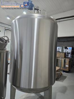 stainless steel jacketed reactor mixing tank 2,000 L